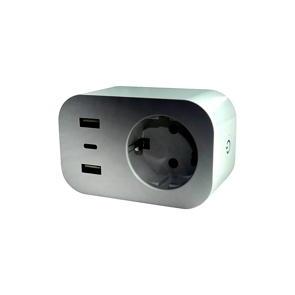 WIFI SMART розетка WPU-16A з енерго-моніторингом IP20 UEC SM-WPU-EM-16A2U1C