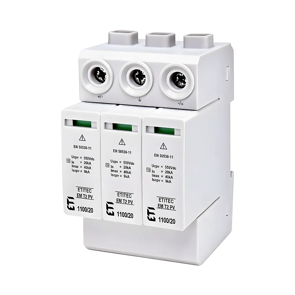Обмежувач перенапруг ETITEC EM T2 PV 1100/20 Y для PV систем ETI 2440623