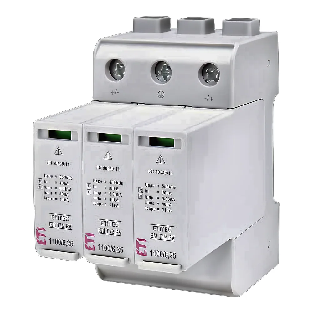 Обмежувач перенапруг ETITEC EM T12 PV 1100/6,25 Y ETI 2440580