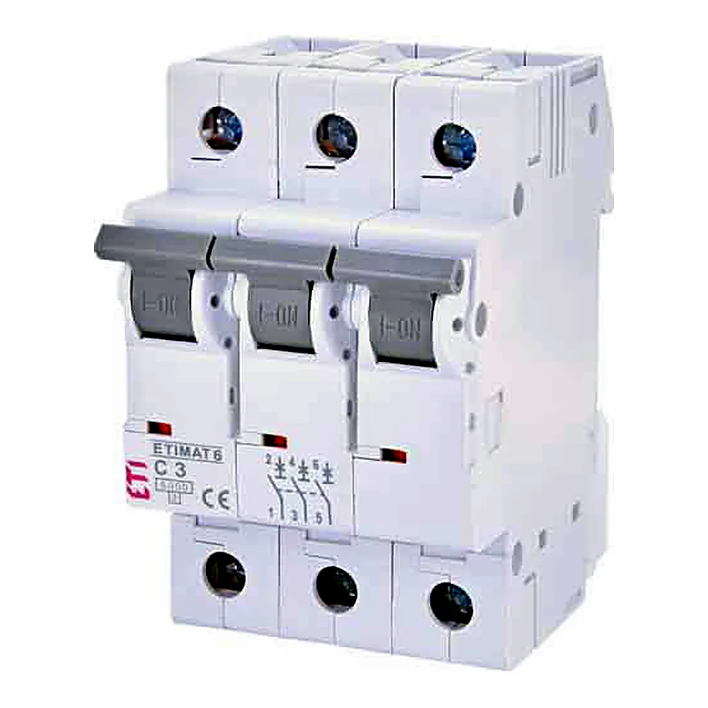 Авт. вимикач ETIMAT 6 3p C 3А (6 kA), ETI