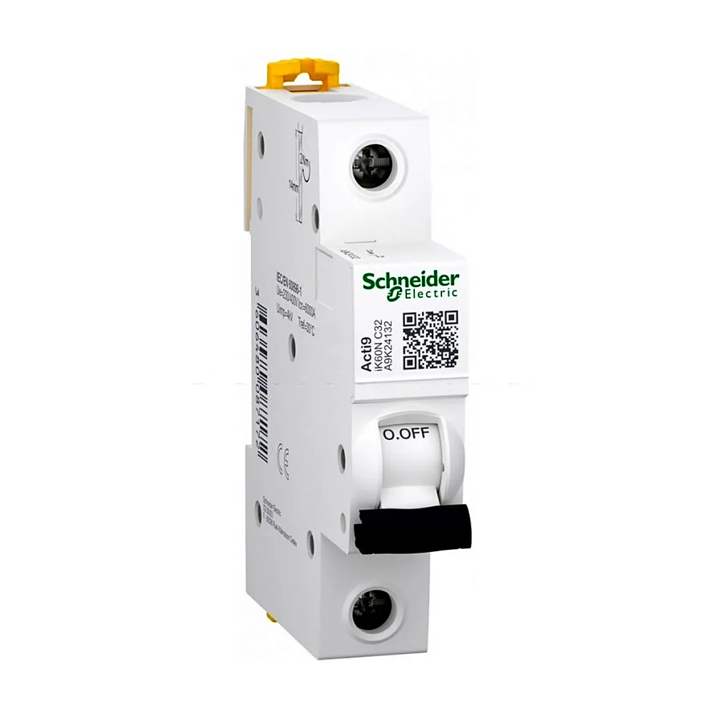 Автоматичний вимикач iK60, 1P 32A хар-ка C, 6кА, A9K24132, Schneider Electric