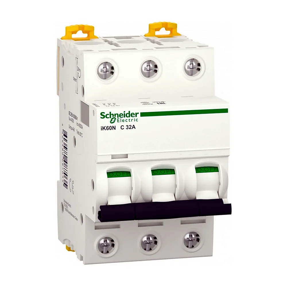 Автоматичний вимикач iK60, 3P 32A хар-ка C, 6кА, A9K24332, Schneider Electric