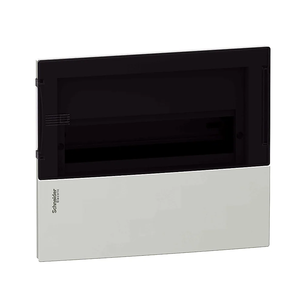 Щит Mini Pragma, вмонт IP40, 1ряд/12мод (димчаті двері) MIP22112T, Schneider Electric