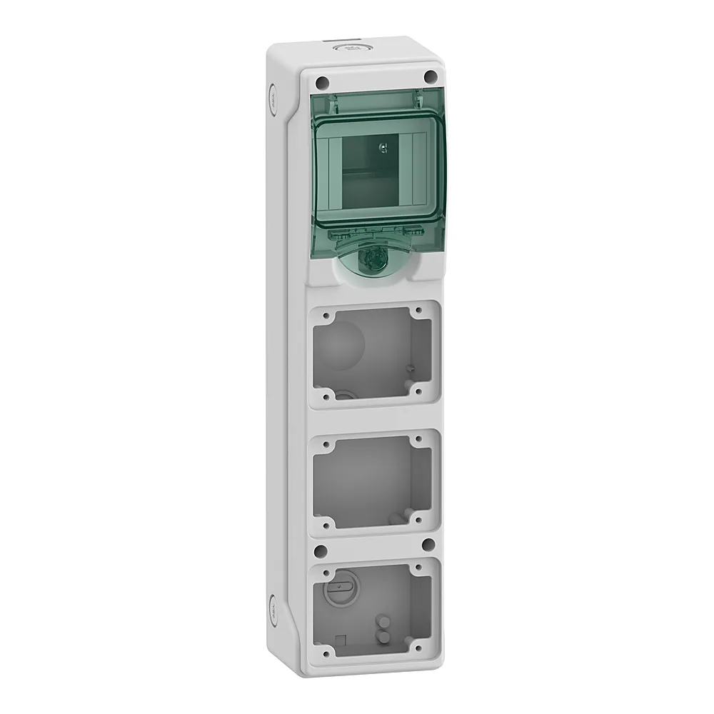 Модульний щит Mureva IP65 4 модулі+3 отвори Schneider Electric 13177