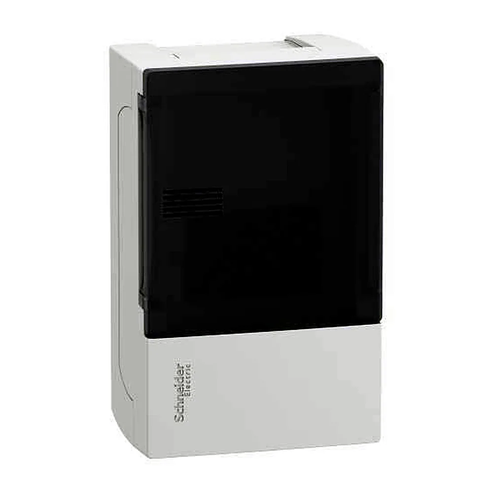 Щит Mini Pragma, навісний IP40, 1ряд/4мод (димчаті двері) MIP12104T, Schneider Electric