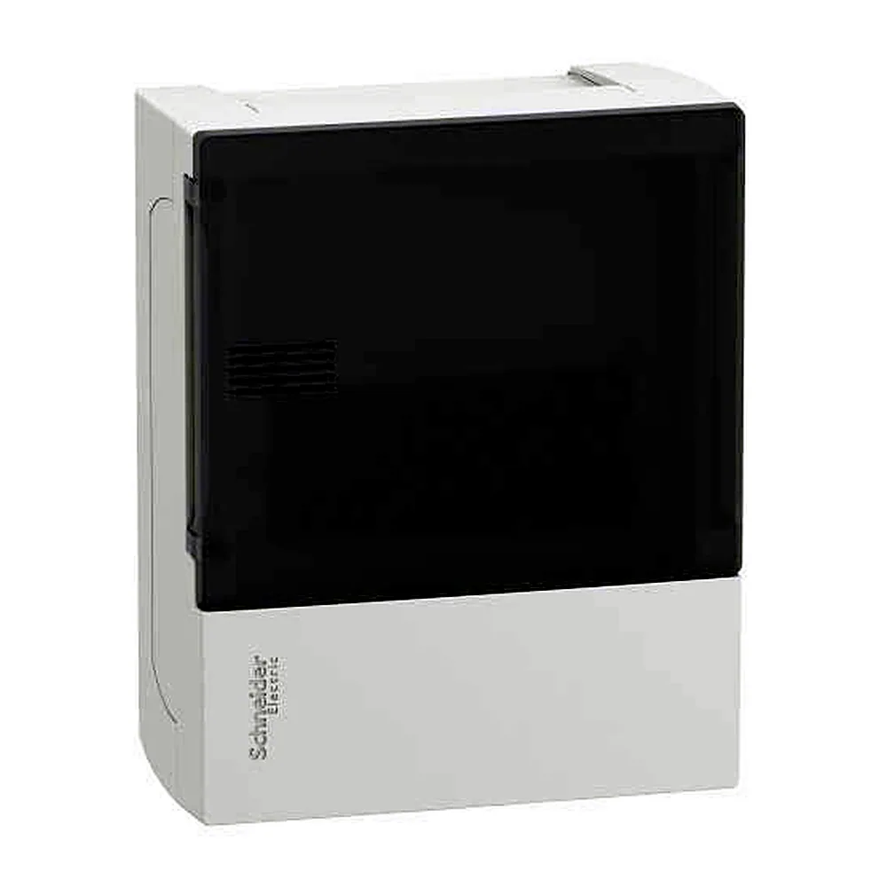 Щит Mini Pragma, навісний IP40, 1ряд/6мод (димчаті двері) MIP12106T, Schneider Electric
