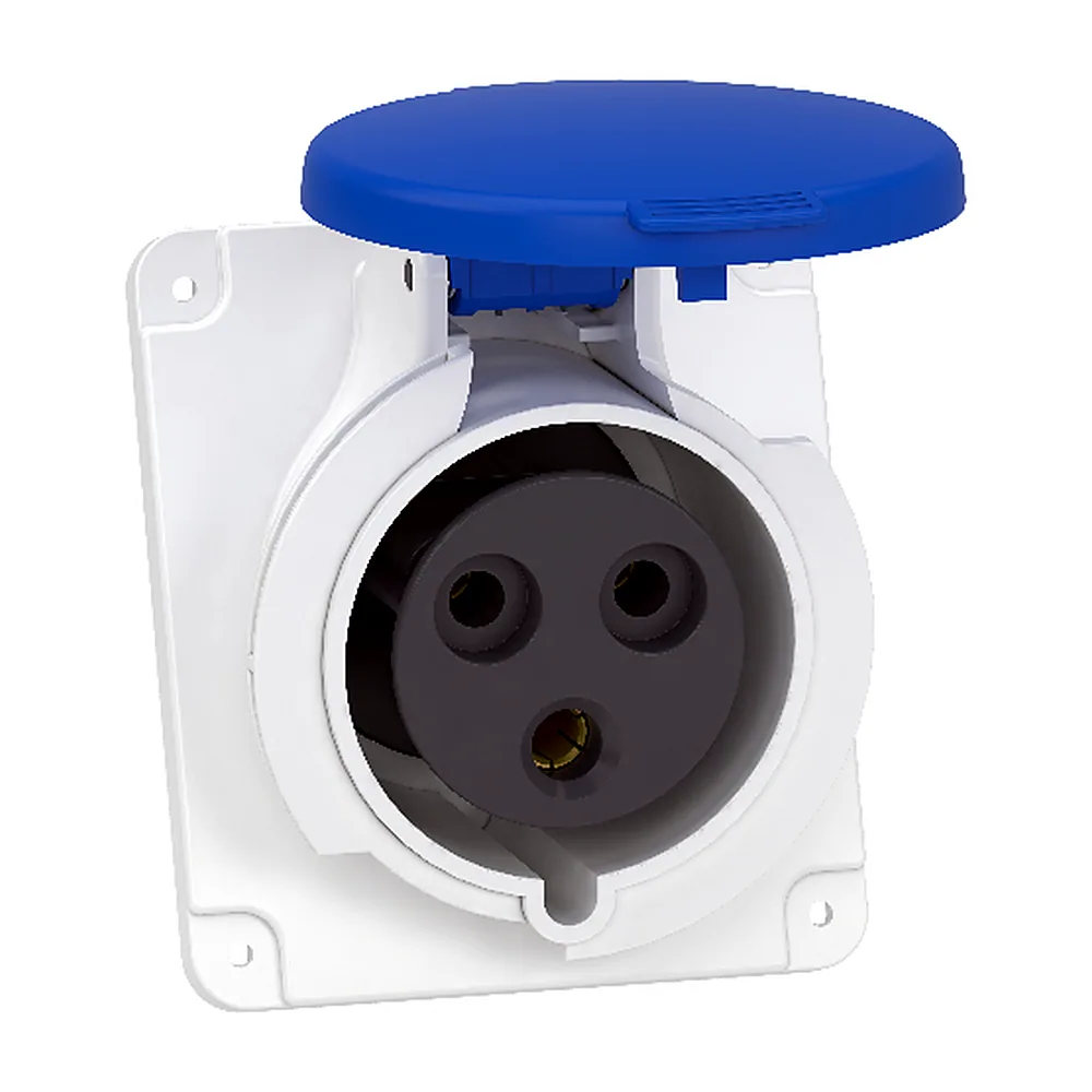 Розетка прих/встан кут. гвинт 32А 2P+E IP44 220В, Schneider Electric