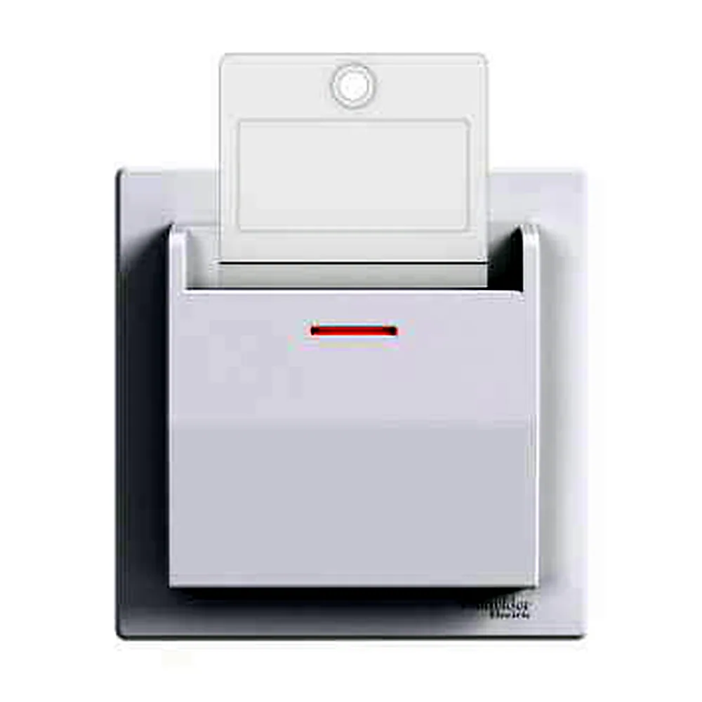 Вимикач "Asfora" прих/встан, картка з ключем, білий, EPH6200121, Schneider Electric