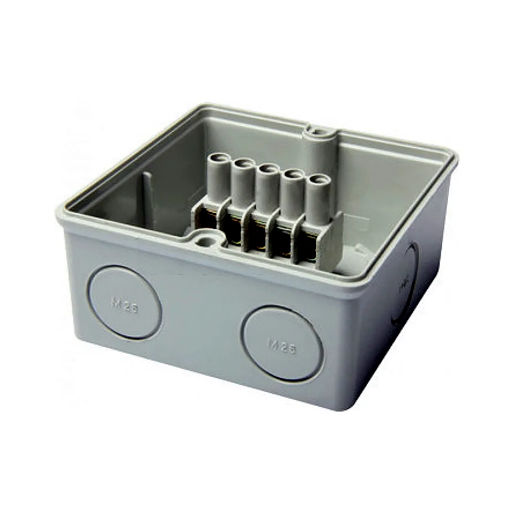 Коробка розподільча e.industrial.db.906.k, 139х119х70 з клемною колодкою