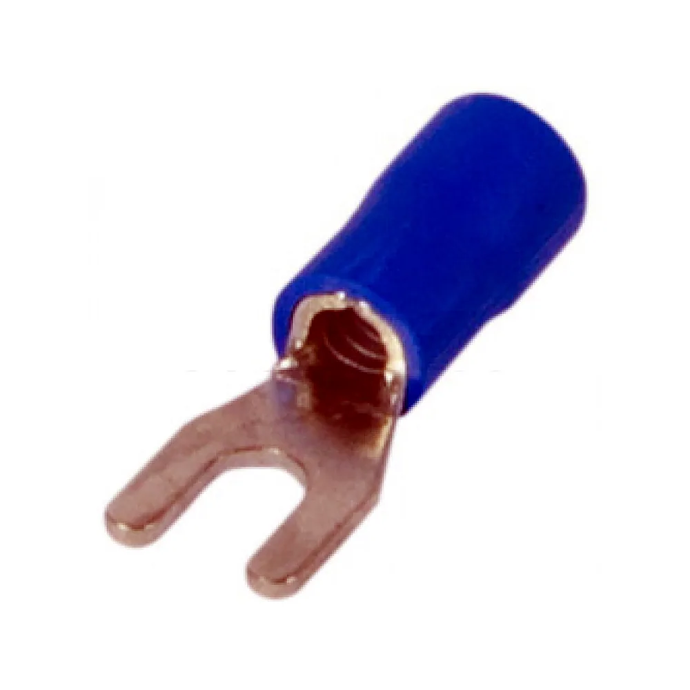Ізольований наконечник вилочний e.terminal.stand.sv.5,5.6.blue 4-6 кв.мм, синій