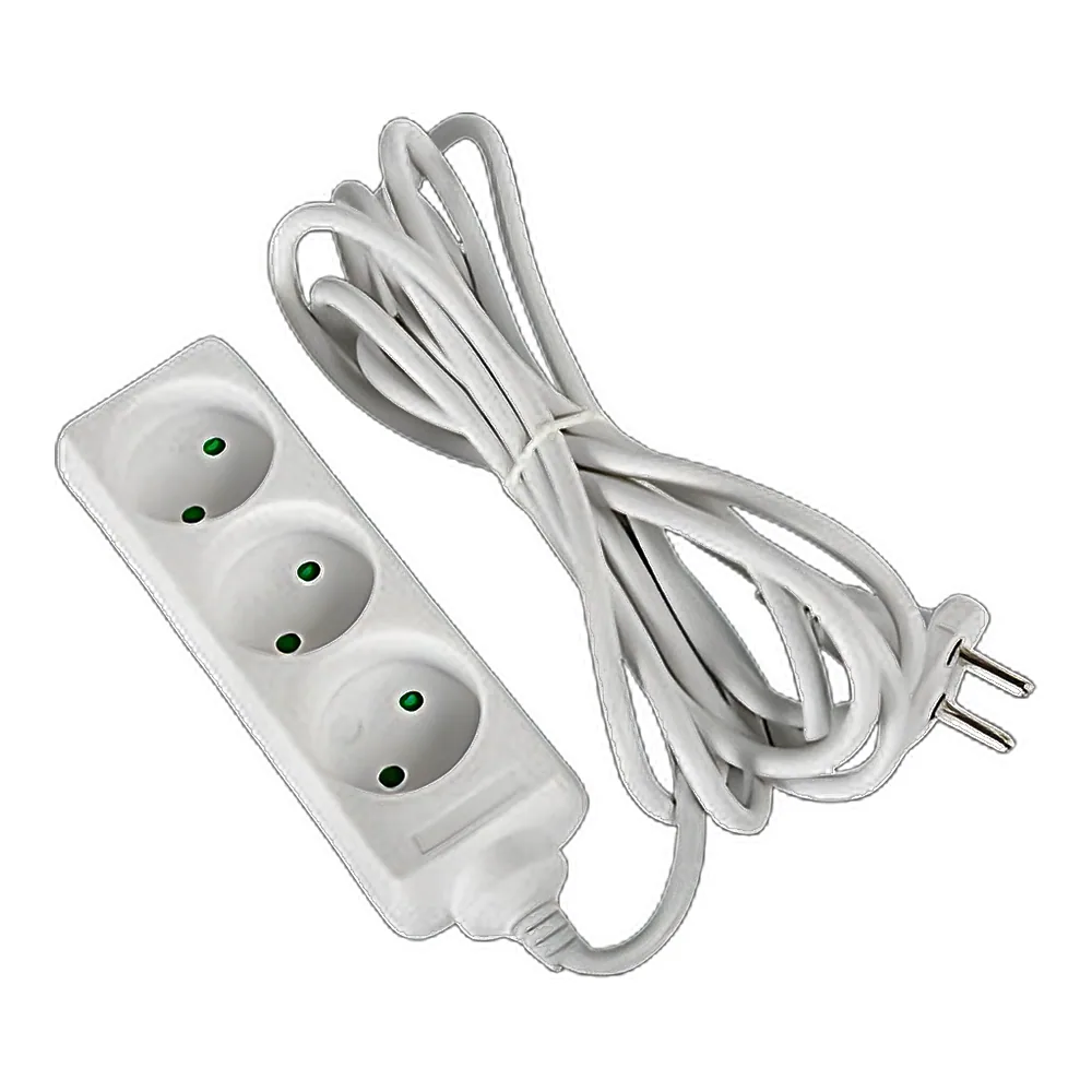 Подовжувач e.es.3.3.b 3 гнізда 3 м без заземлення baby protect E.NEXT s042058