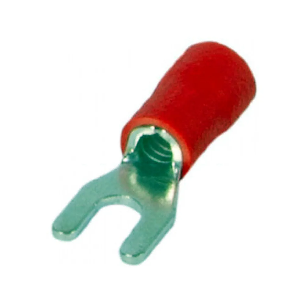 Ізольований наконечник вилочний e.terminal.stand.sv.3,5.4.red 2.5-4 кв.мм, червоний