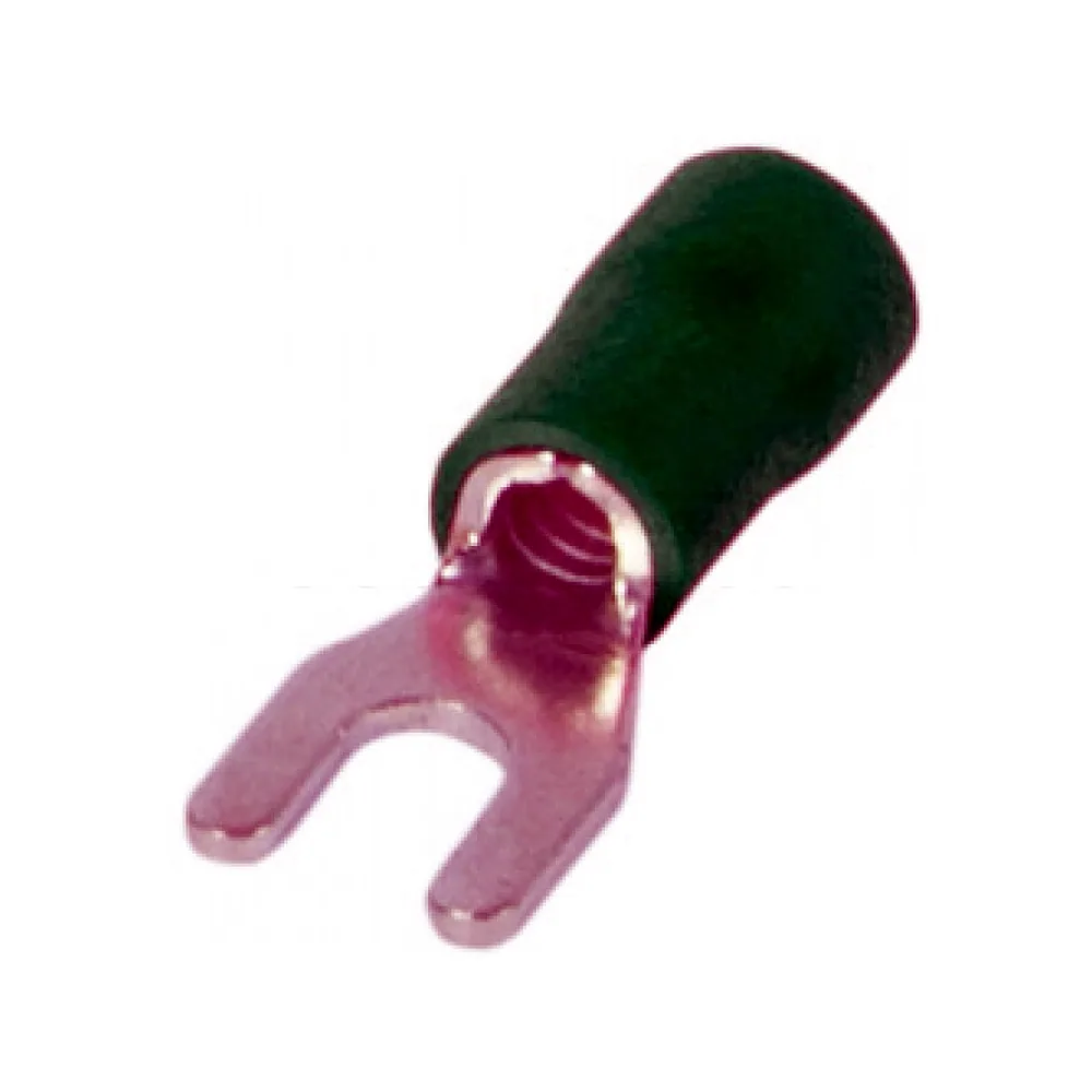 Ізольований наконечник вилочний e.terminal.stand.sv.5.4.green 4-6 кв.мм, зелений