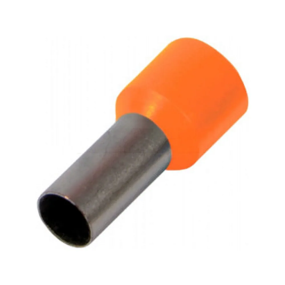 Ізольований наконечник втулковий e.terminal.stand.e2508.orange 2,5 кв.мм, помаранчевий