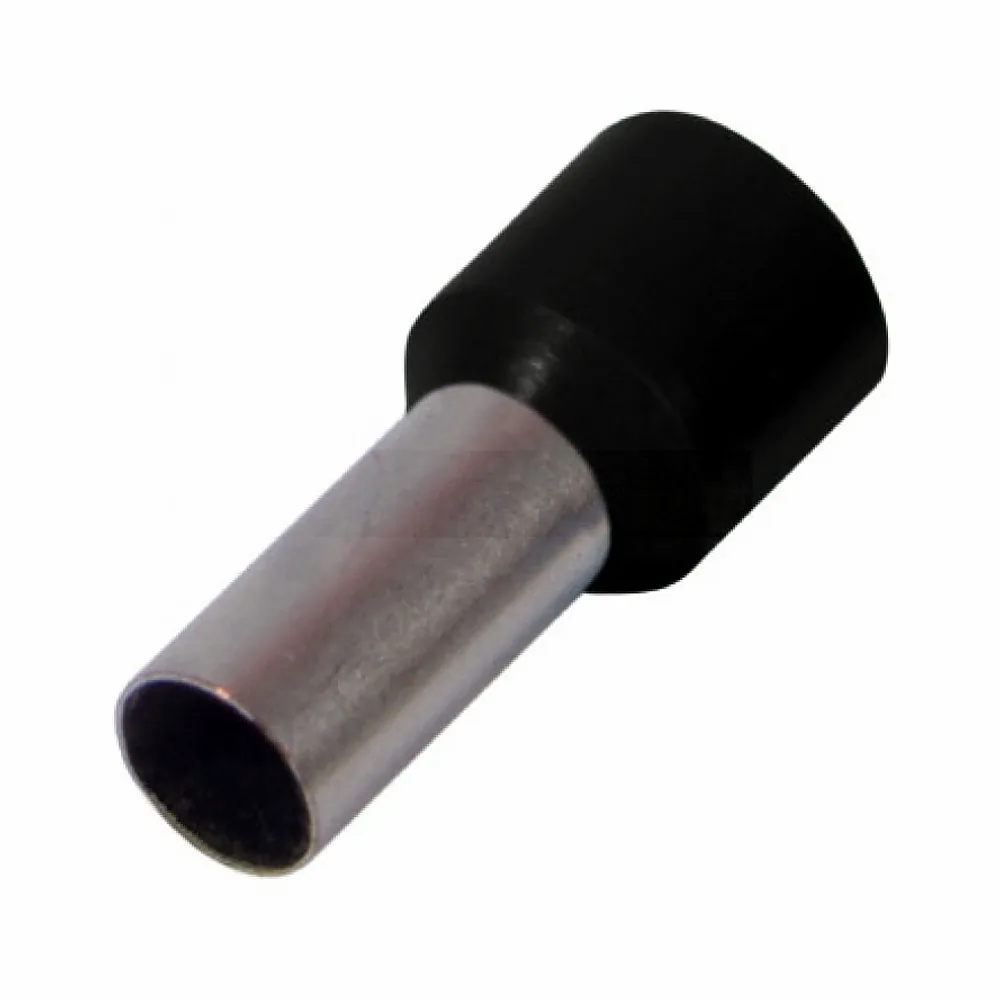 Ізольований наконечник втулковий e.terminal.stand.e4009.black 4,0 кв.мм, чорний