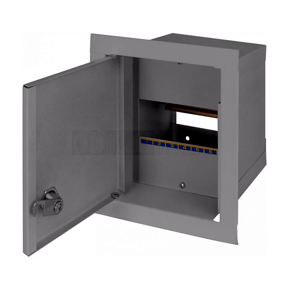 Шафа e.mbox.stand.w.06.z металева, під 6 мод., що вбудовується, з замком