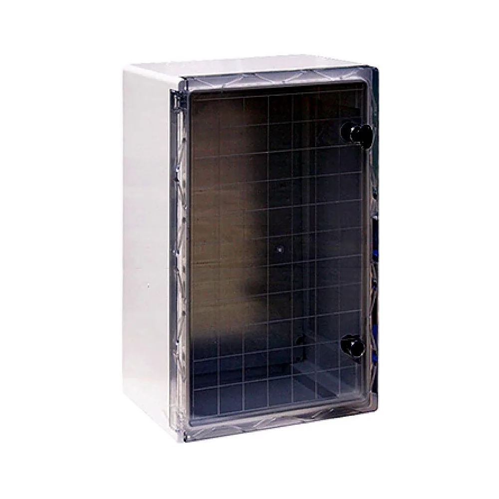 Шафа удароміцна з АБС-пластика e.plbox.500.700.245.tr, 500х700х245мм, IP65 з прозорими дверцятами