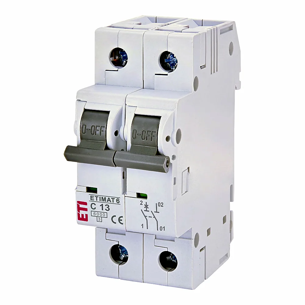 Авт. вимикач ETIMAT 6  1p+N C 13А (6 kA), ETI