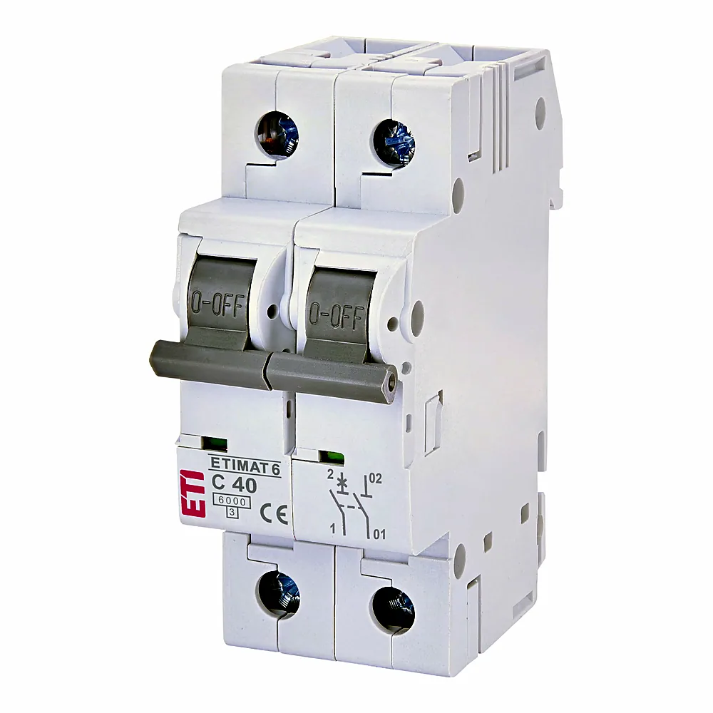 Авт. вимикач ETIMAT 6 1p+N С 40А (6 kA), ETI