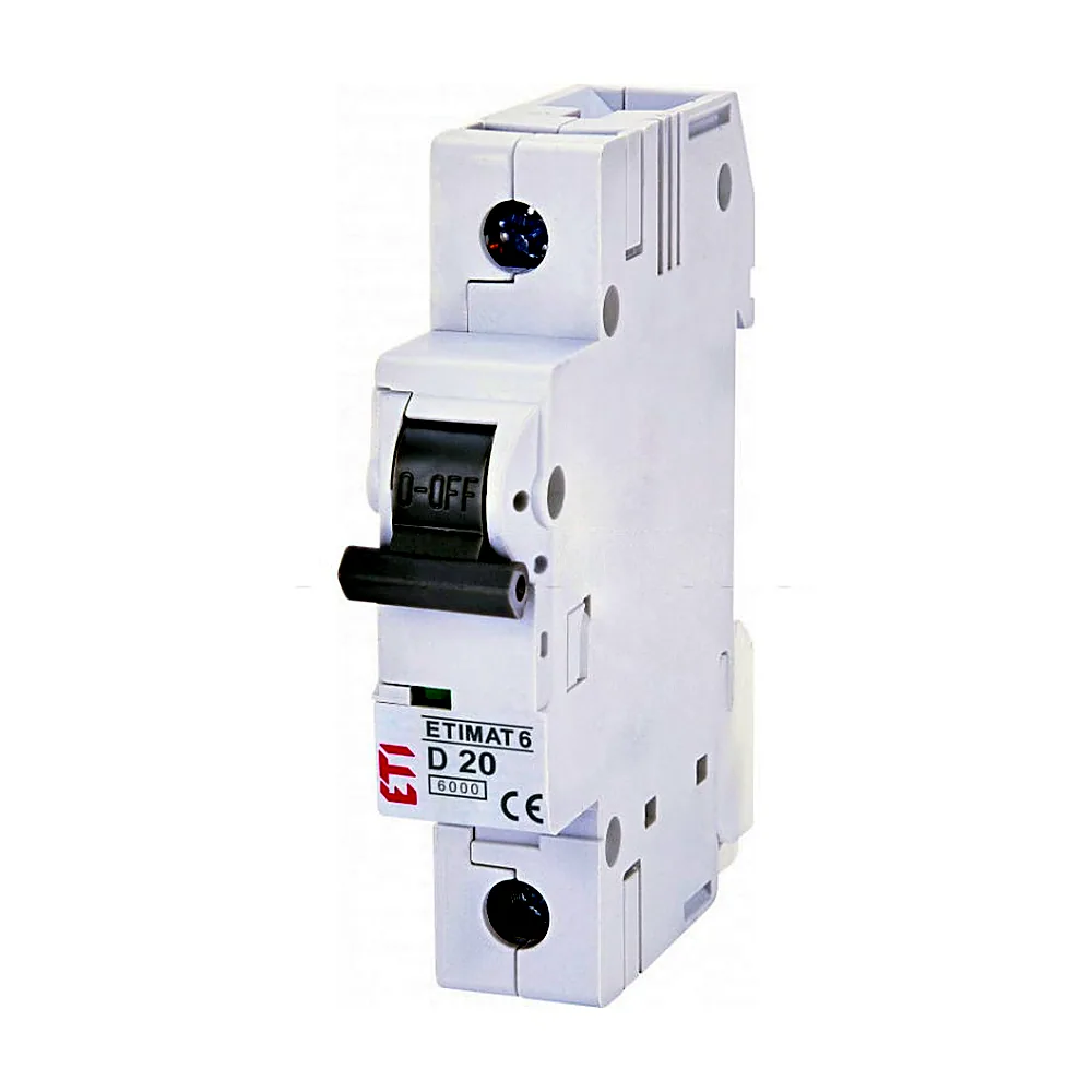 Авт. вимикач ETIMAT 6  1p D  20A (6kA), ETI