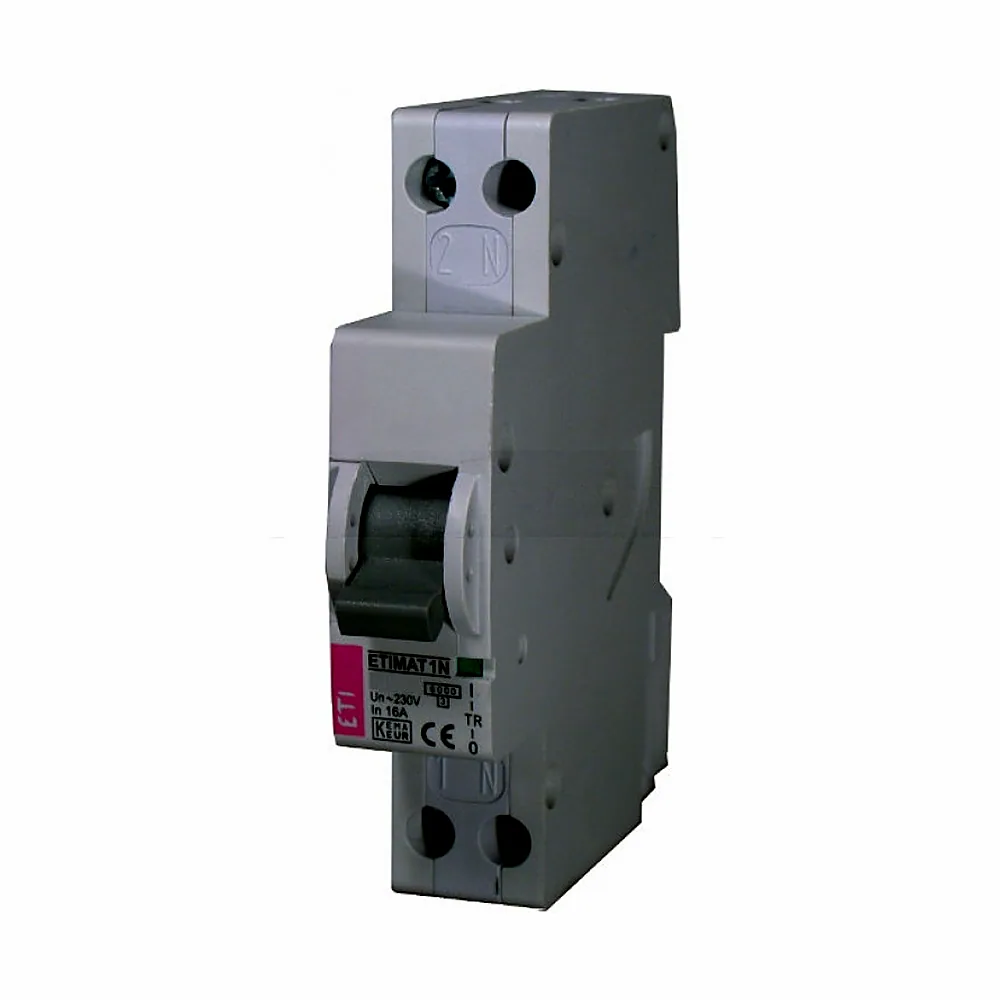 Авт. вимикач ETIMAT 6 1p+N (1мод.) B 20А (6 kA), ETI