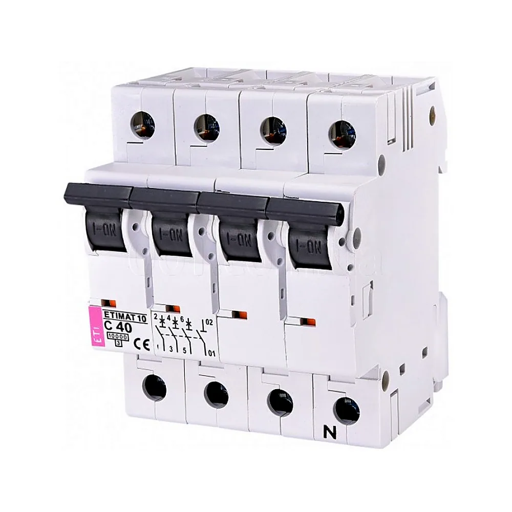 Авт. вимикач ETIMAT 10 3p+N C 40А (10 kA), ETI