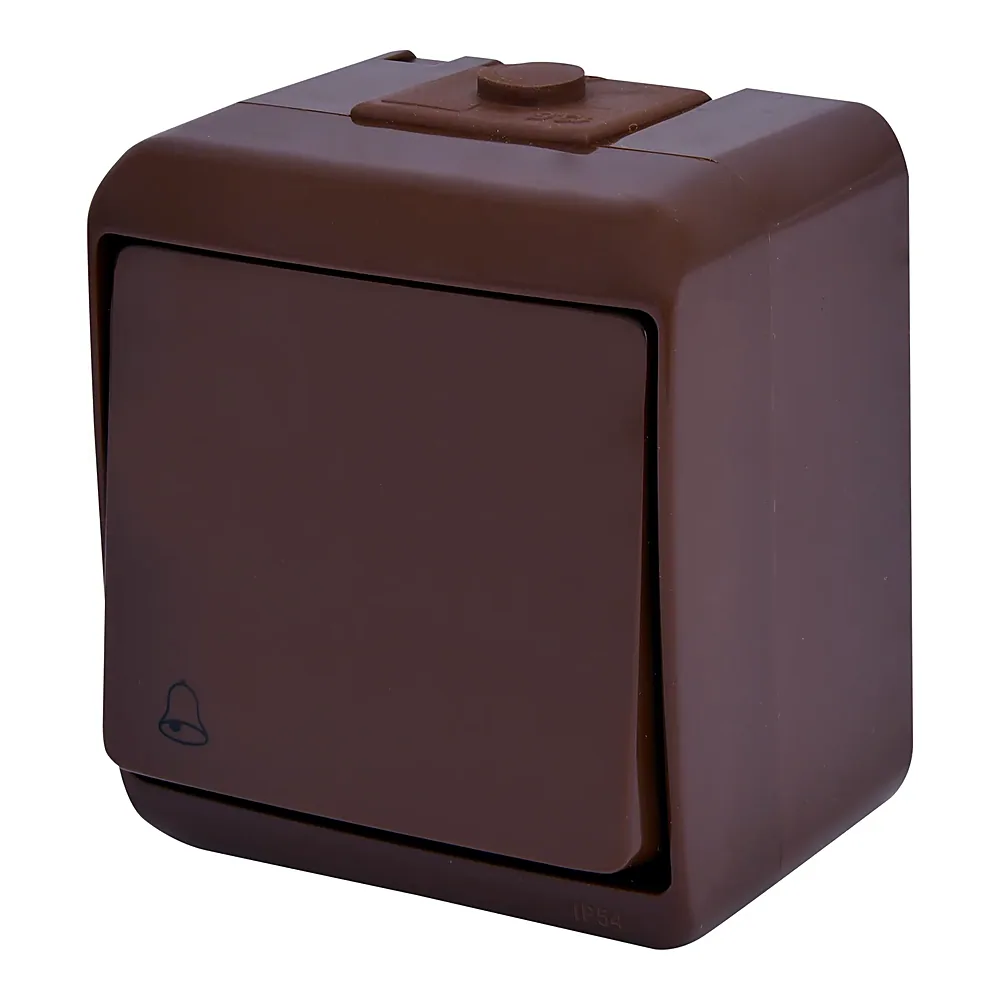 Кнопка "дзвінок" (коричнева) (IP54) VHE-4-KR, ETI