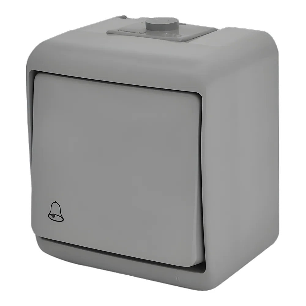 Кнопка дзвінка сіра IP54 VHE-4-SR ETI 4668063