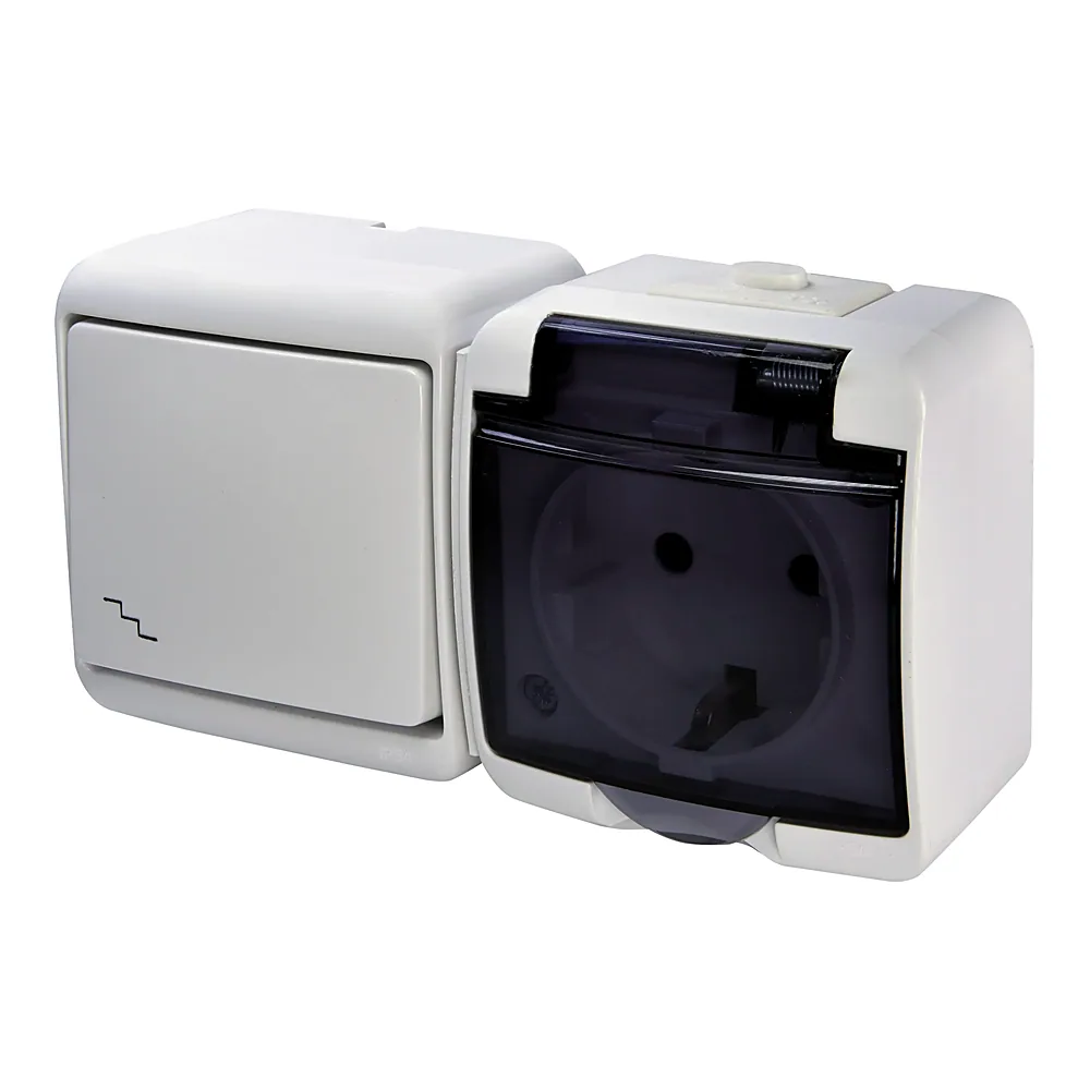 Мікс_гориз.  (сход.вим.+1-а роз.schuko_димч.кр.) (IP54) VRHH-3sd, ETI