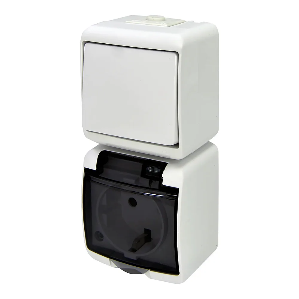 Мікс_верт. (1кл.вим.+1-а роз.schuko_димч.кр.) (IP54) VRHP-1sd, ETI