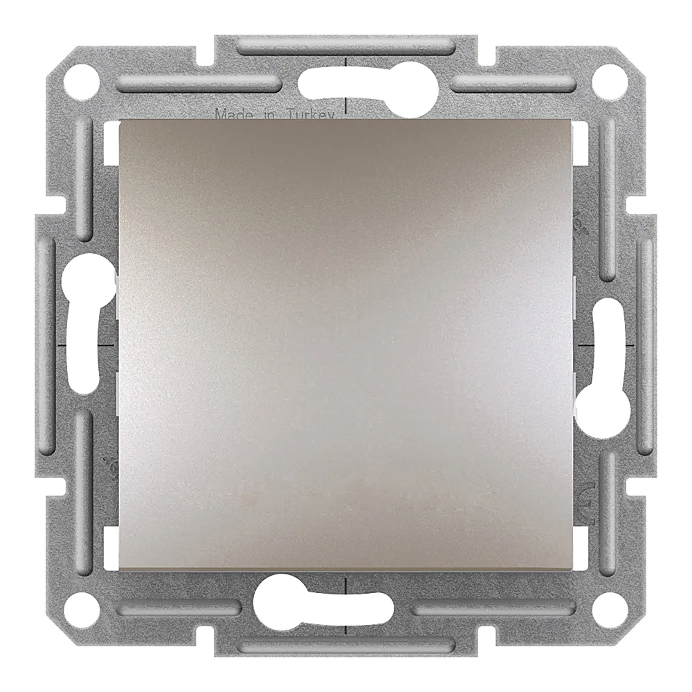 Вимикач Asfora 1-клавішний двополюсний бронза Schneider Electric EPH0200169