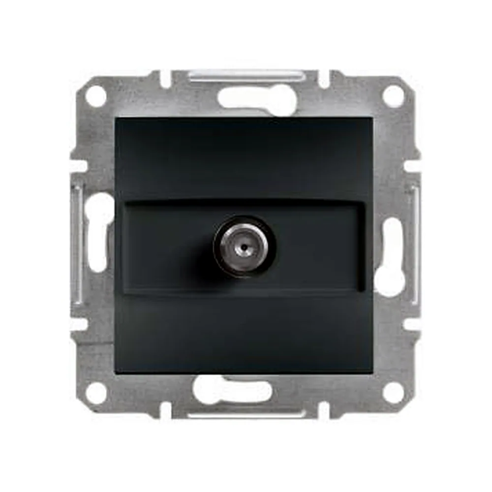 Розетка "Asfora" SAT кінцева 1 dB, антрацит, EPH3700171, Schneider Electric