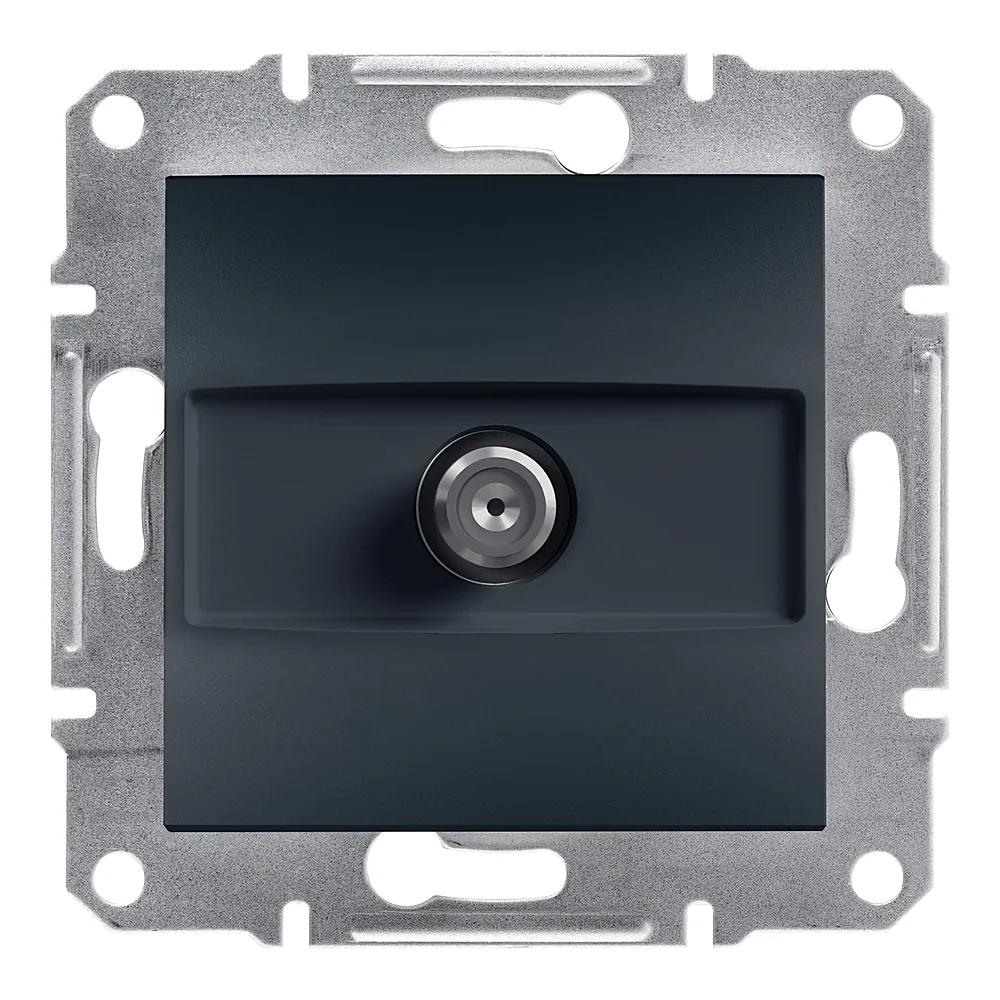 Розетка Asfora SAT кінцева 1 дБ антрацит Schneider Electric EPH3700171