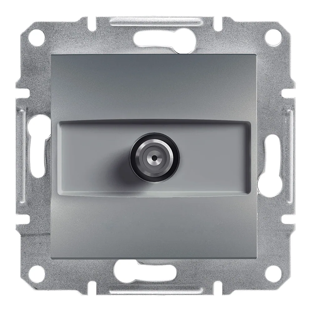 Розетка Asfora SAT кінцева 1 дБ сталь Schneider Electric EPH3700162