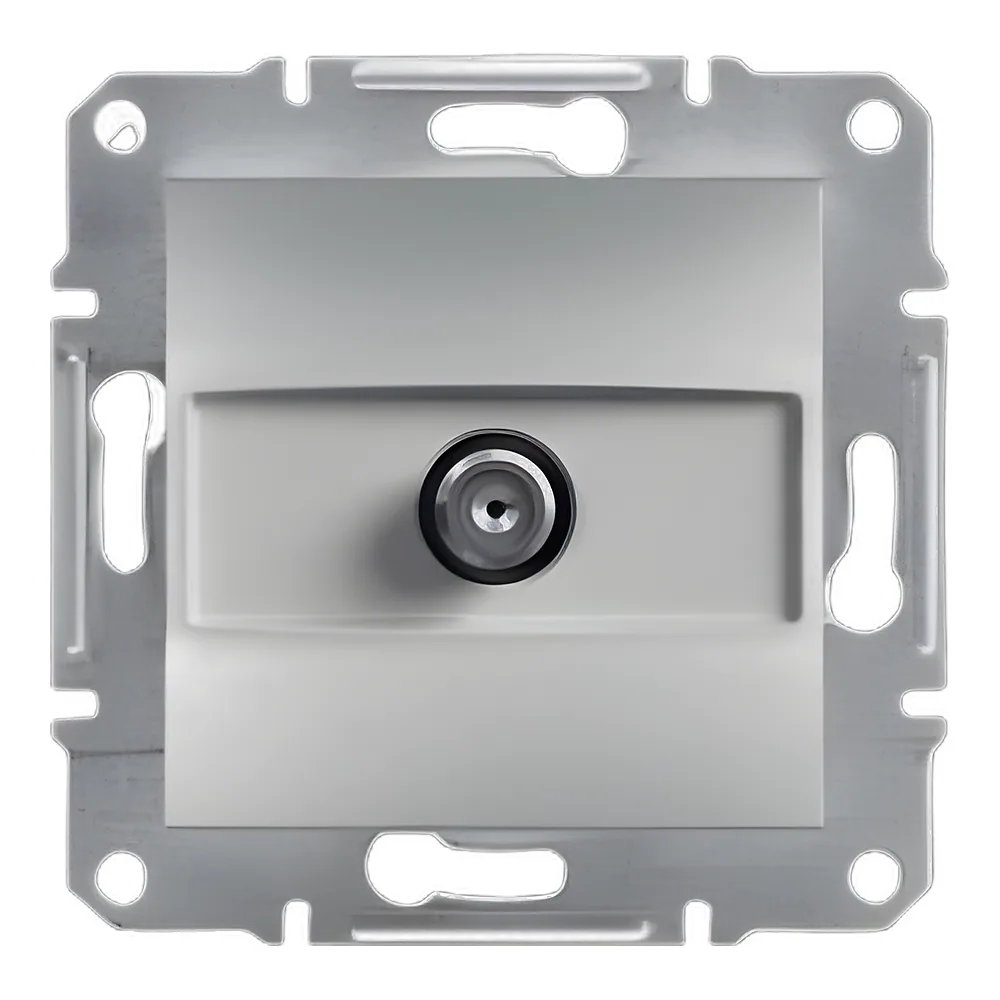 Розетка Asfora SAT кінцева 1 дБ алюміній Schneider Electric EPH3700161