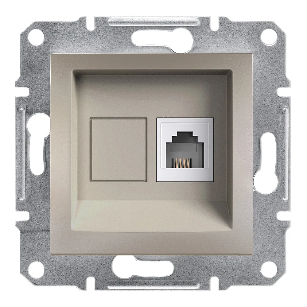 Розетка Asfora телефонна бронза Schneider Electric EPH4100169