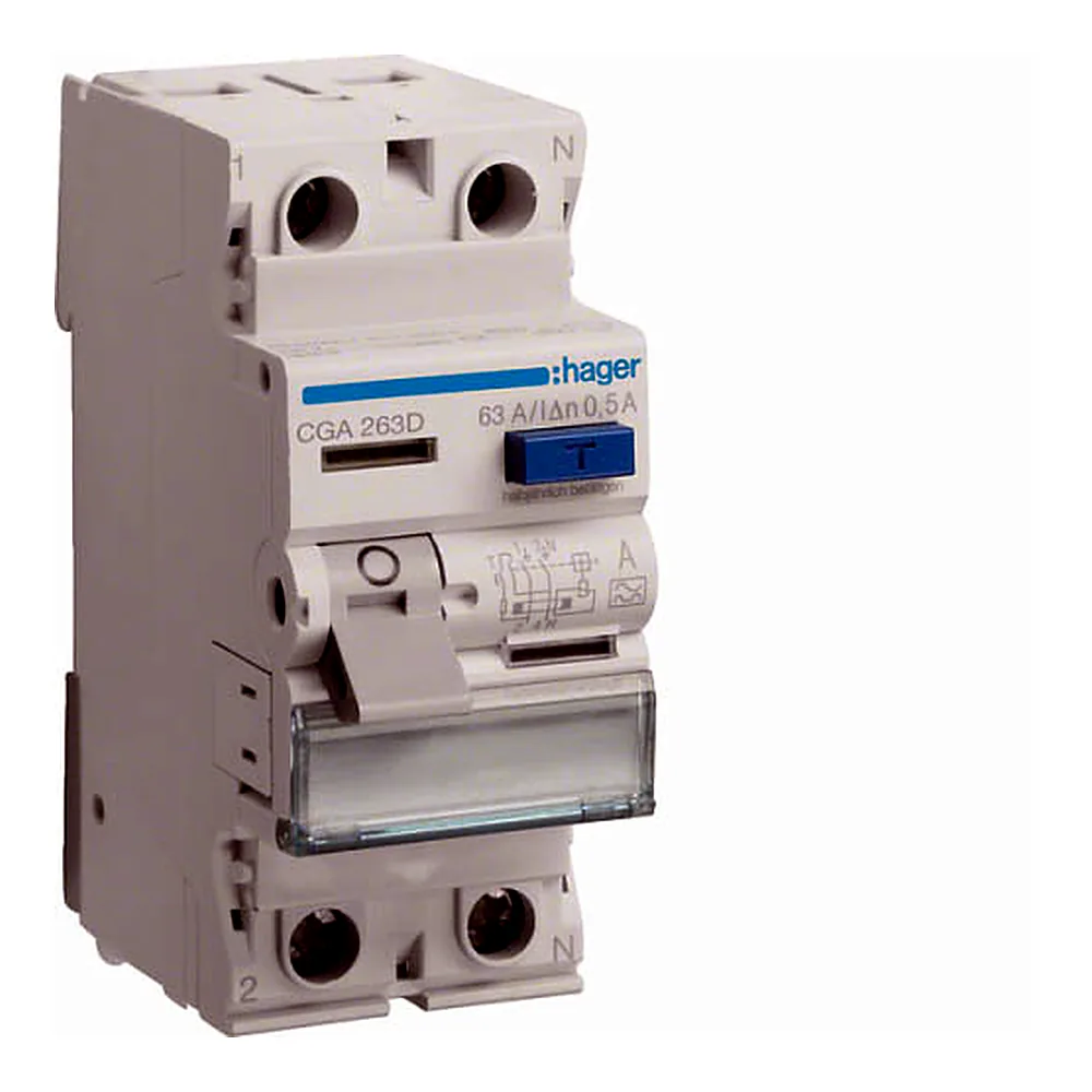 ПЗВ 2P 63A 500mA A Hager