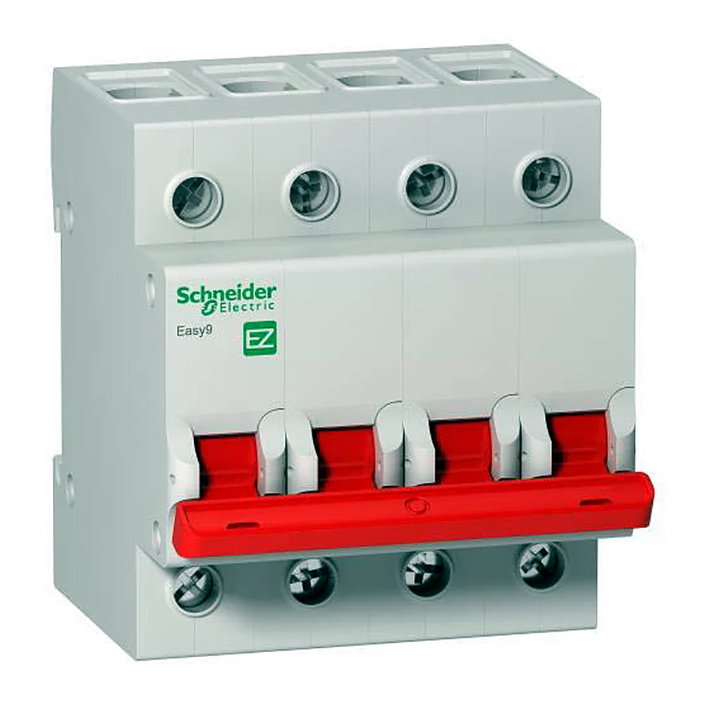 Вимикач навантаження EZ9 "I-O" 4P; 400В; 63А/5кА, Schneider Electric