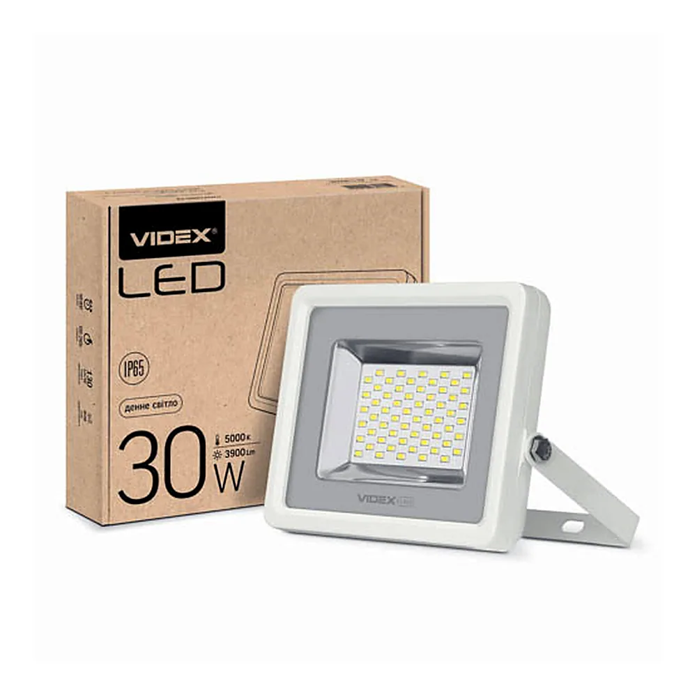 LED прожектор VIDEX 30W 5000K 220V White