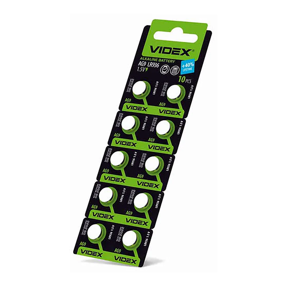 Батар годинників Videx AG 9/LR936 BLISTER CARD 10 pcs (100/1600)