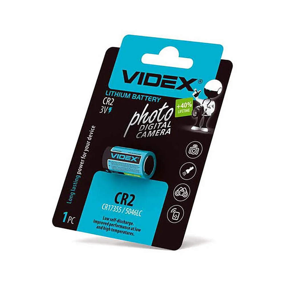 Батарейка літієва CR2 1pc BLISTER CARD (20/200)