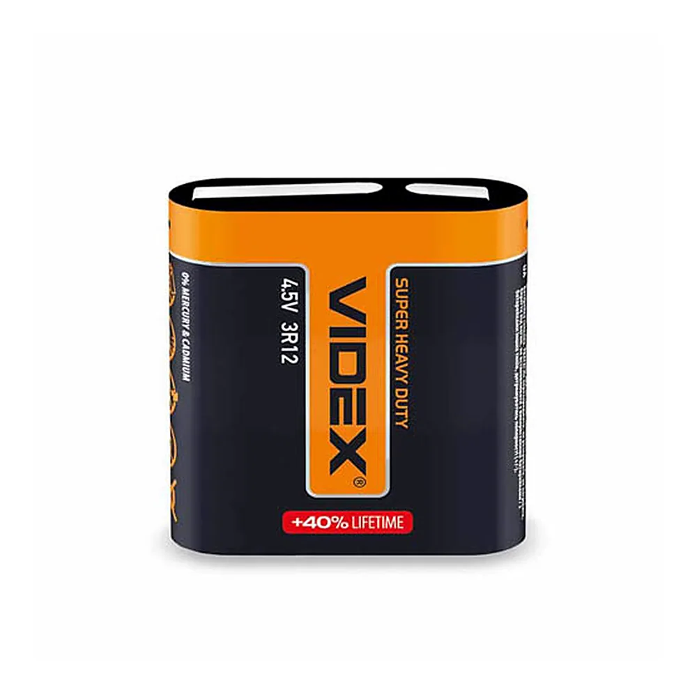 Батарейка сольова Videx 3R12 1pc SHRINK (20/240)