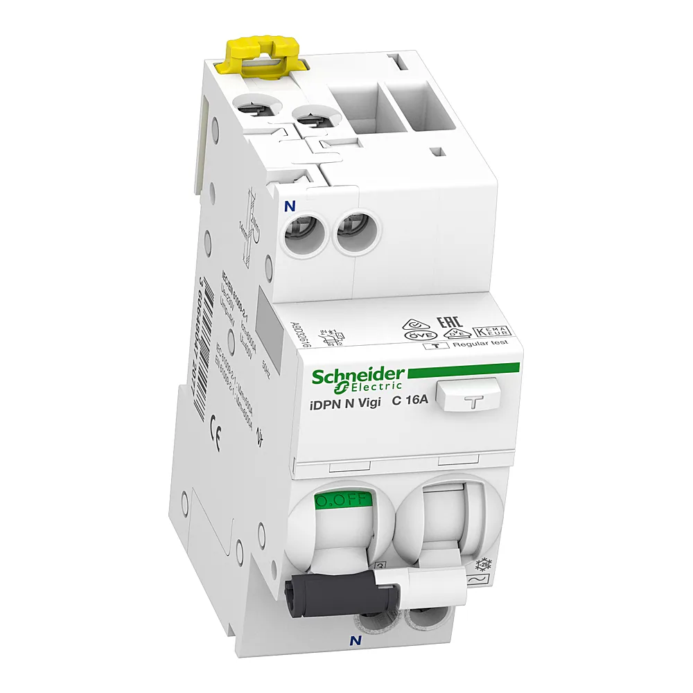 Диференційний автоматичний вимикач iDPN N VIGI 6 кА 16 А C 30 мА клас А Schneider Electric A9D32616