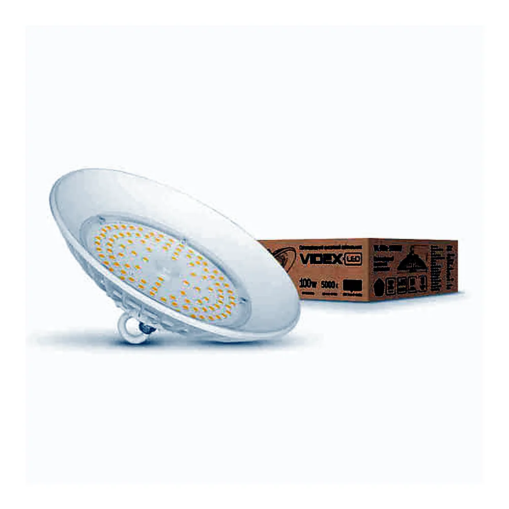 LED світильник висотний ХайБей VIDEX 100W 5000K 220V білий (VL-HBe-1005W) 1шт