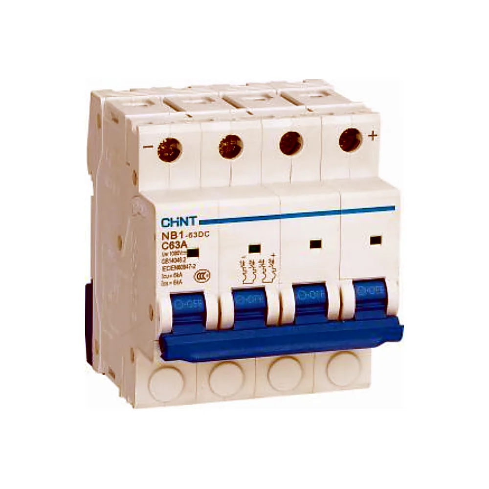 Авт. вимикач NB1-63DC 4P C10A DC1000V 6KA, Chint
