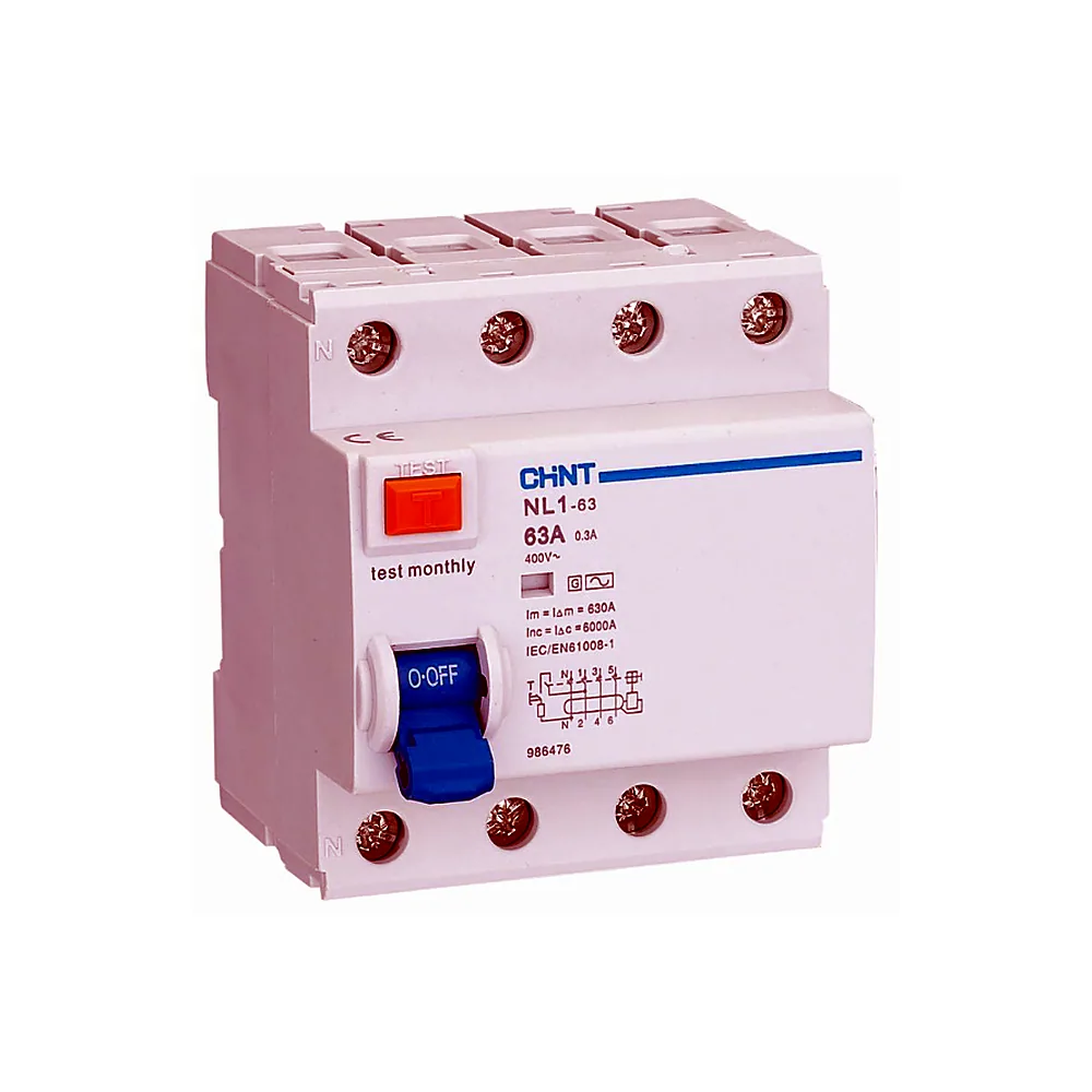 NL1-63 4P 63A 100mA AC 6kA DB, Chint