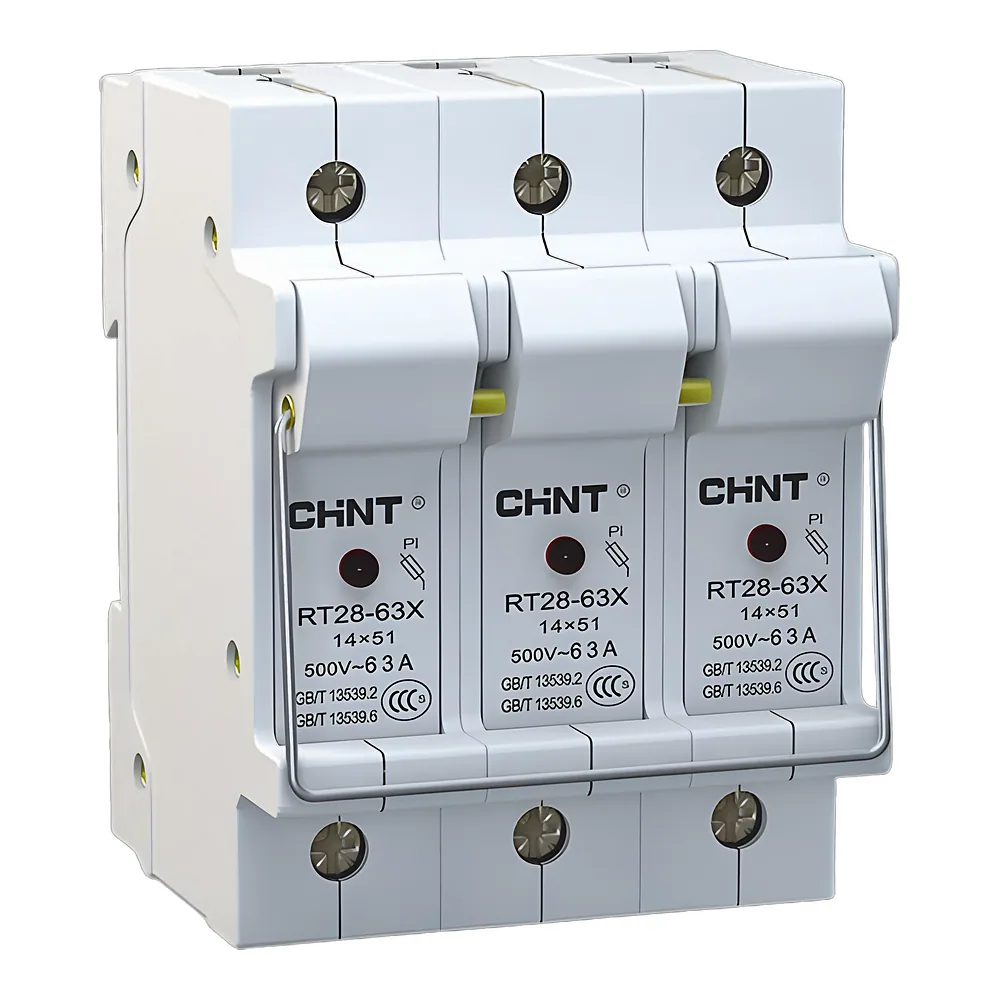 Тримач запобіжника з індикацією NRT28-32X 3P 10х38 мм CHINT 520470