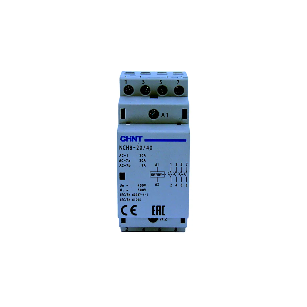 Контактор зм. стр. NCH8-20/40 4p 20A, Chint