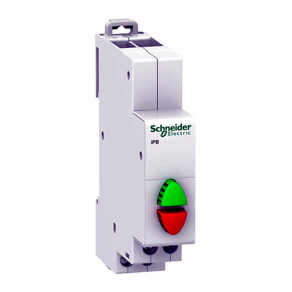 Кнопка iPB 1NO+1NC підсв. зелена/червона, A9E18034, Schneider Electric