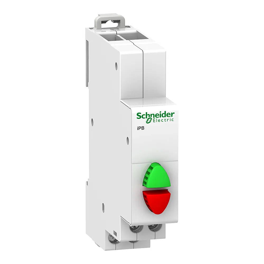 Кнопка керування iPB 1NO+1NC з підсвіткою зелена/червона Schneider Electric A9E18034